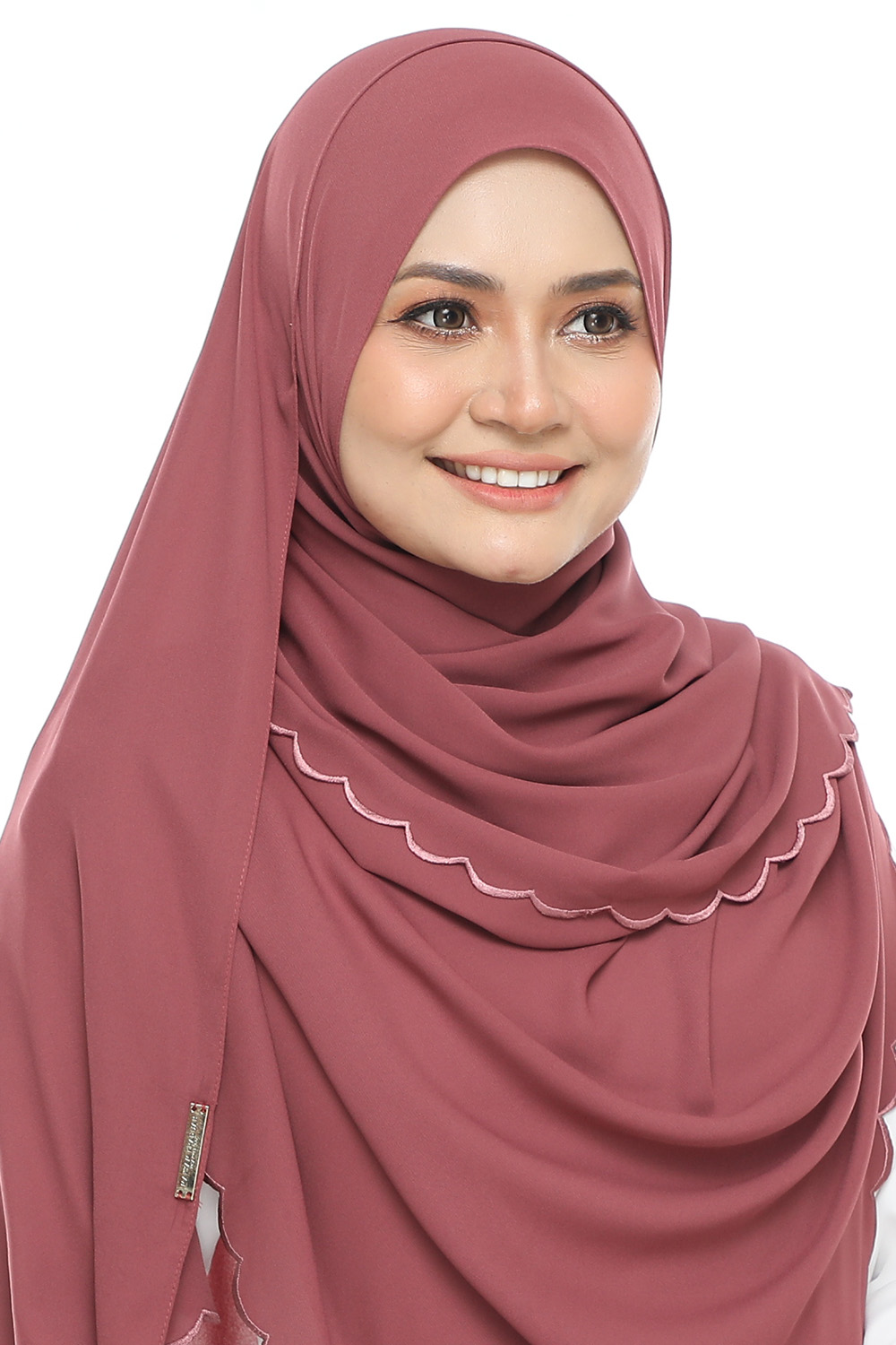 Shawl Sulam Pansy Burgundy Plum